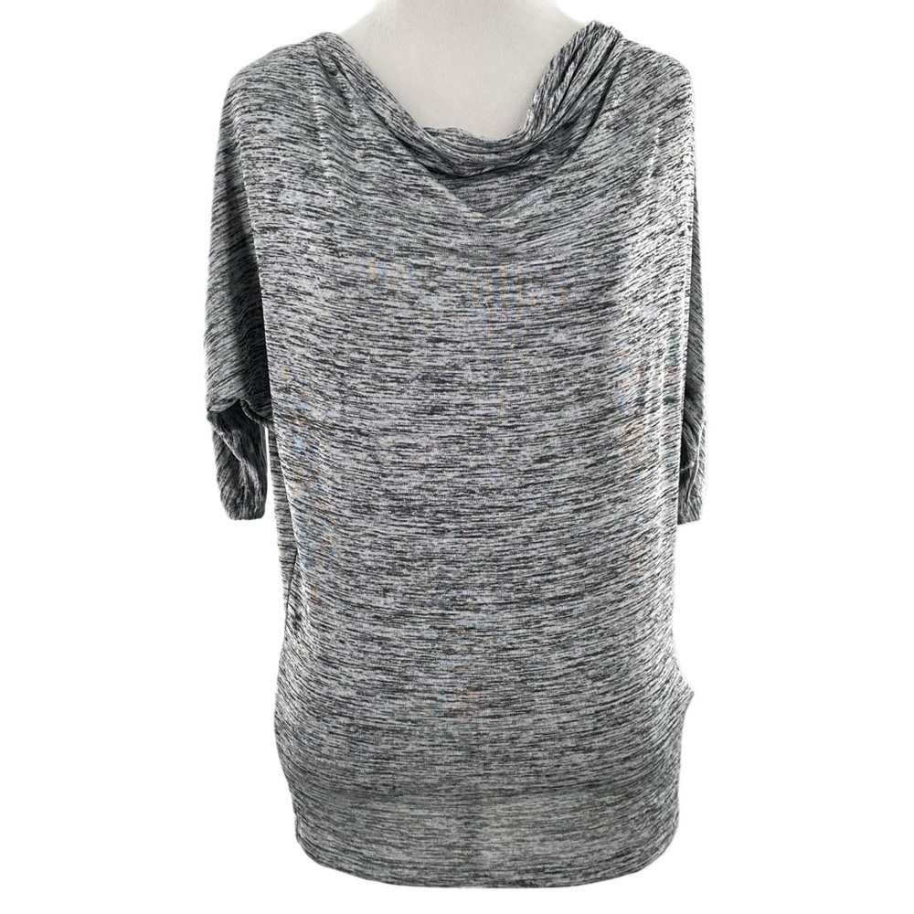 APT.9 womens top size XS heathered gray 3/4 sleeve cowl neck